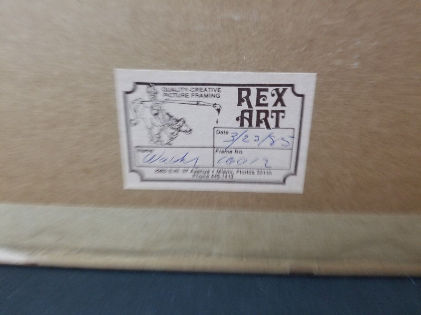 1985 Original TOM ANDERSON Hand Signed Acrylic Painting Geological Abstract