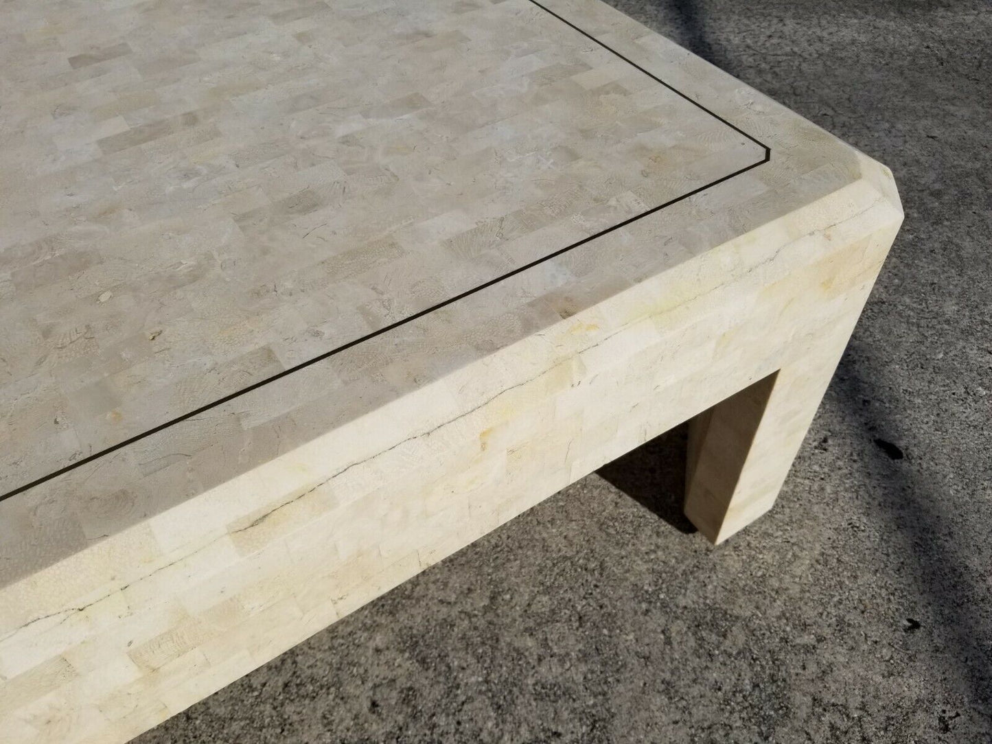 MCM MAITLAND SMITH SPRINGER Era Tessellated Stone Coffee Cocktail Table
