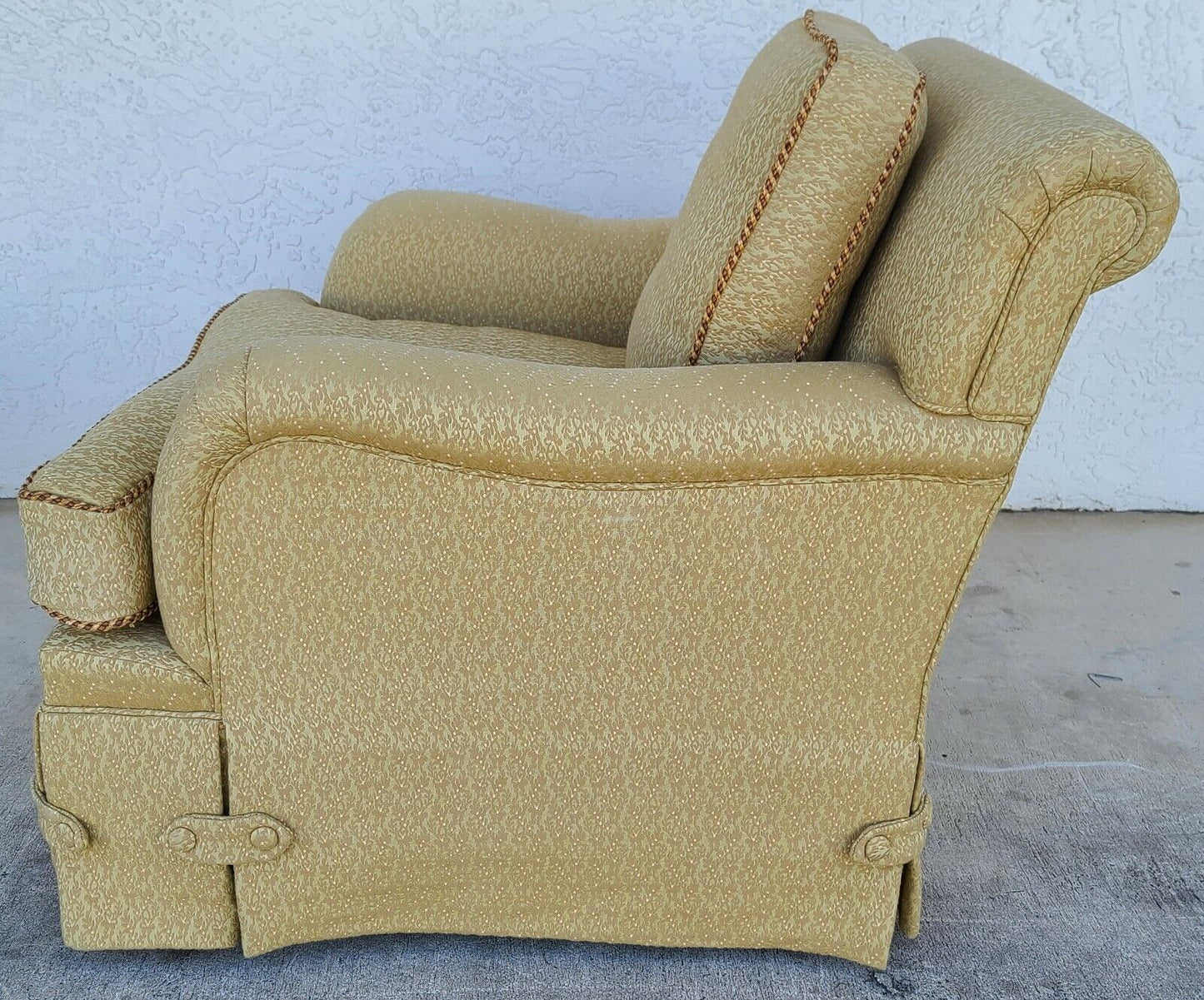 English Roll Arm Swivel Lounge Chair by Designer C Brett Carter