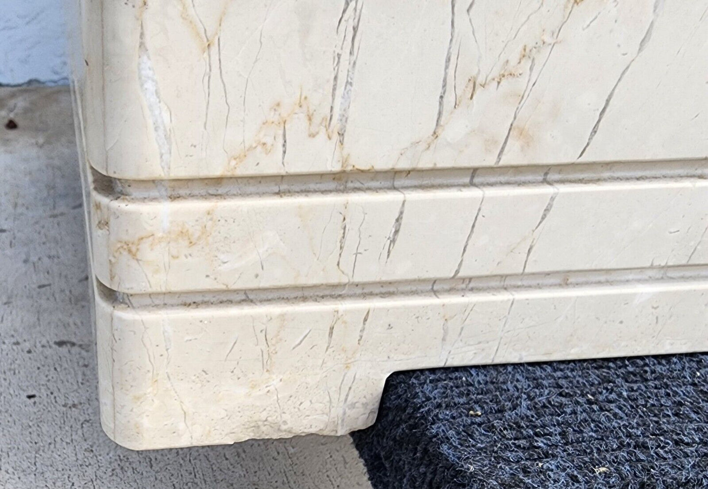 Side Center Table Marble Vintage Lighted Custom Made