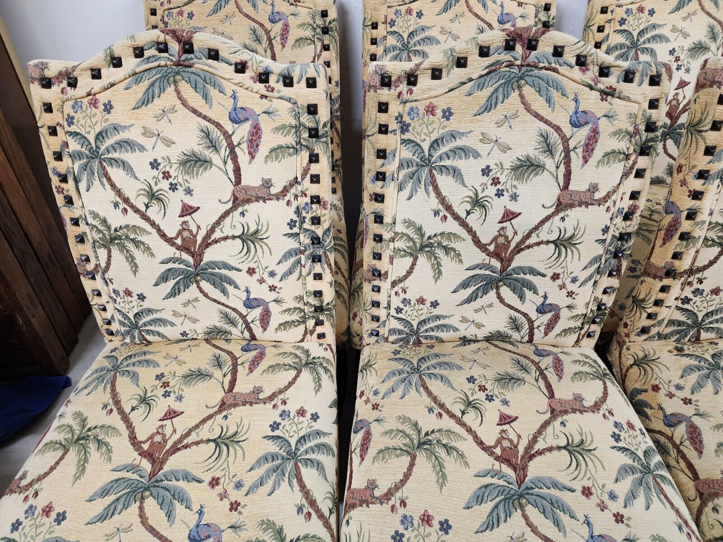 Tropical Jungle Dining Chairs Set of 8