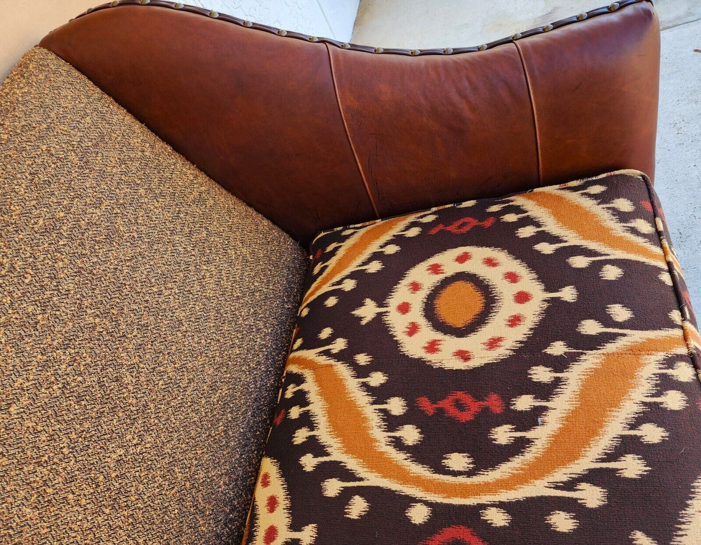 Western Leather Sofa by PAUL ROBERT