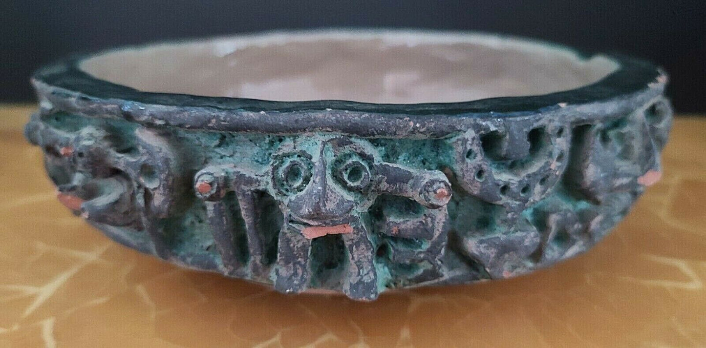 1958 Signed Collectible Hollywood Celebrity FRANK FAY Tahitian Art Pottery Bowl