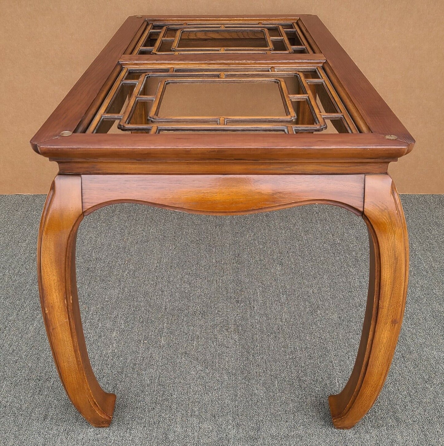 THOMASVILLE Mystique Asian Chinoiserie Ming Fretted Dining Table