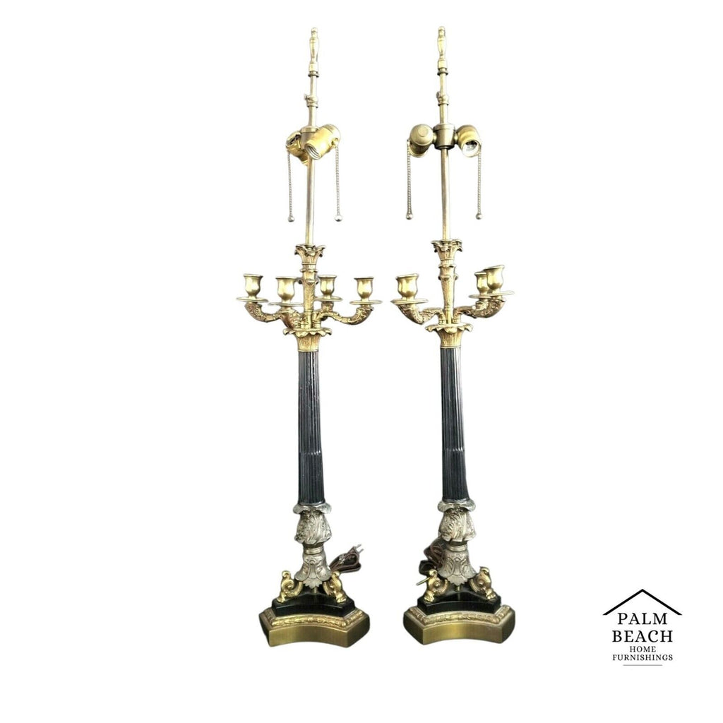 Pair of Vintage WARREN KESSLER Candelabra Table Lamps