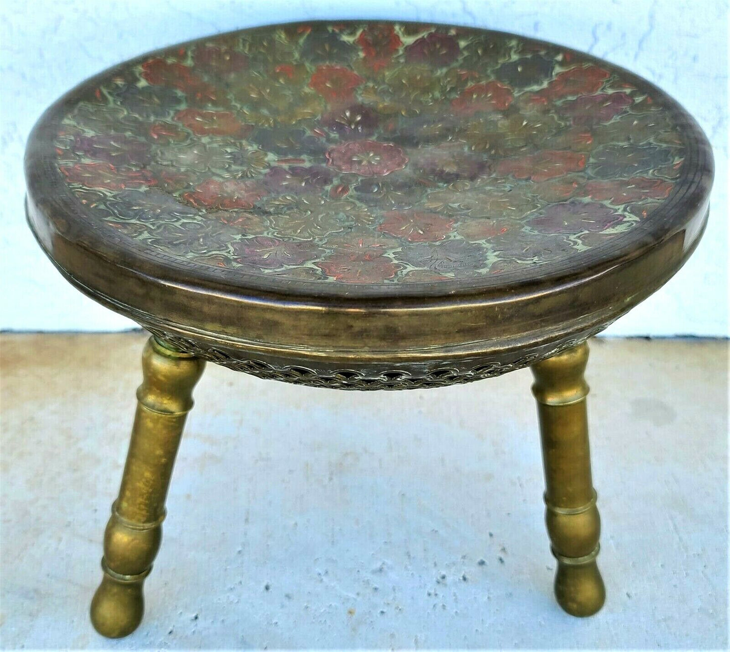 Hammered Brass Decorative Arabic Fire Pit Brazier Room Warmer