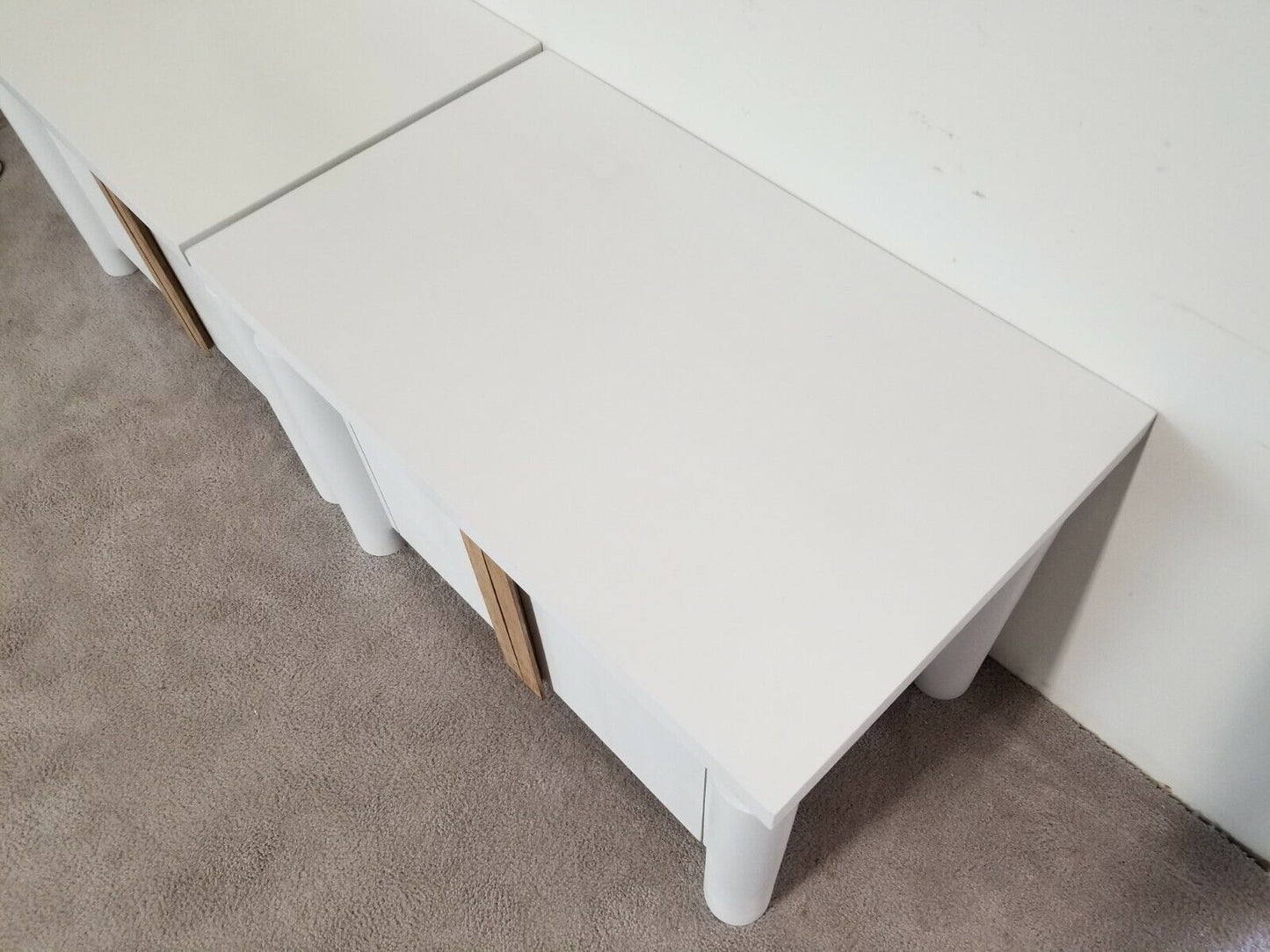 PLATT COLLECTIONS Modern Beach Coastal Nightstand Side Table