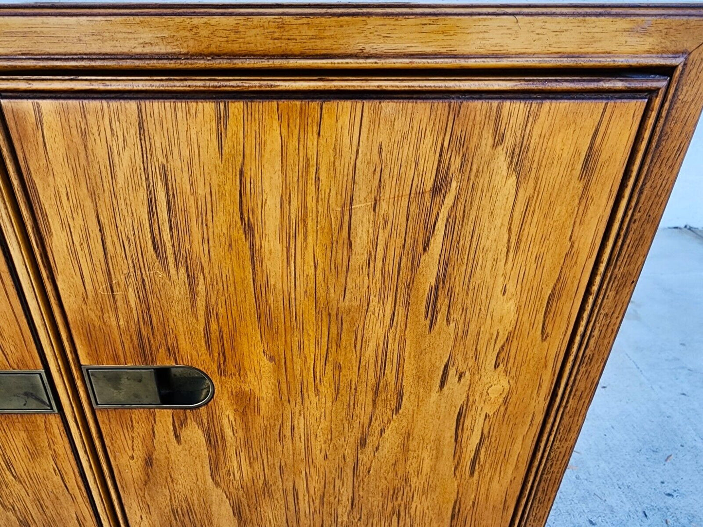 Vintage Dry Bar Buffet Sideboard Campaign Style PREFACE By DREXEL