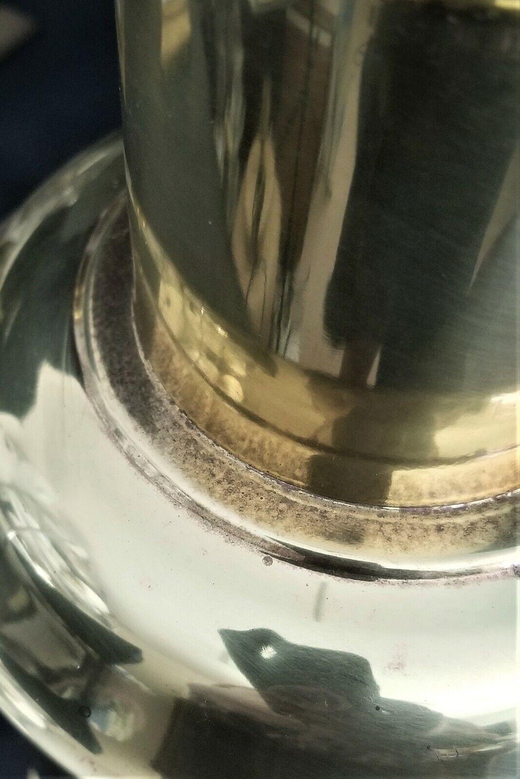 Vintage Brass Asian Chinoiserie Tea Cannister Table Lamp on Brass Base