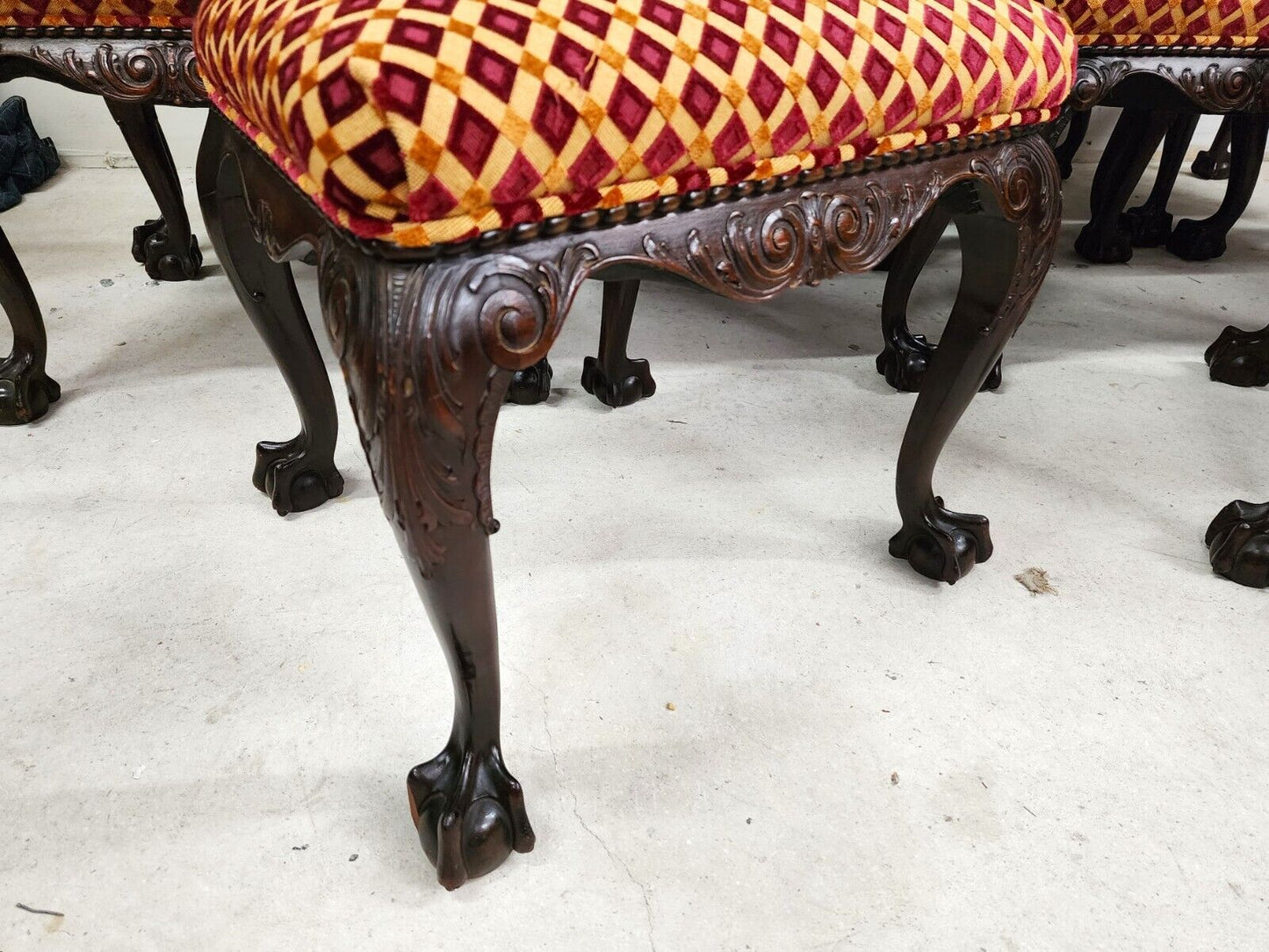 (10) Antique Chippendale Dining Chairs Mahogany as Featured in FORBES Magazine