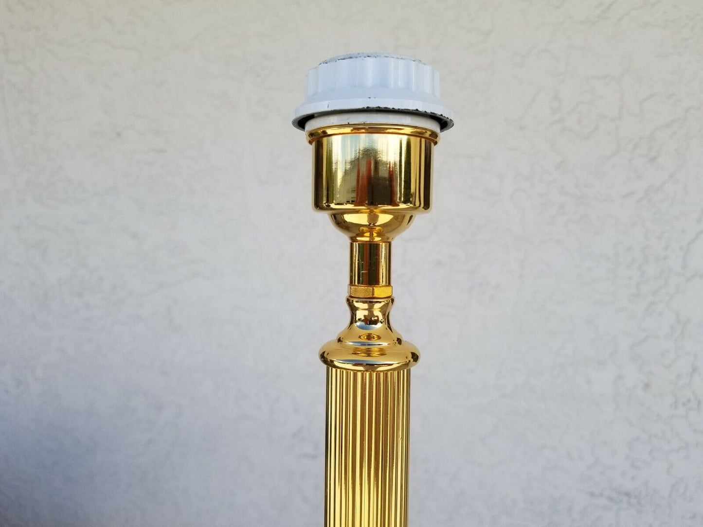 62" Modern Hollywood Regency Solid Brass Floor Lamp with Foot Switch