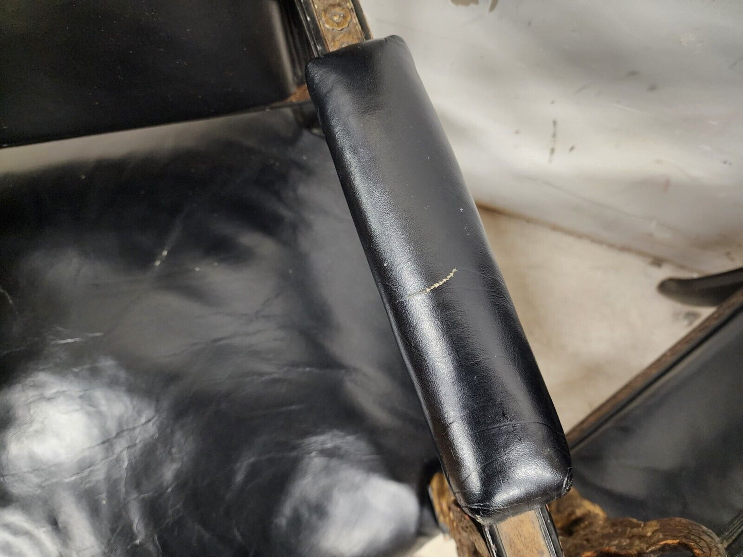 Leather Armchairs Empire Style Mid Century