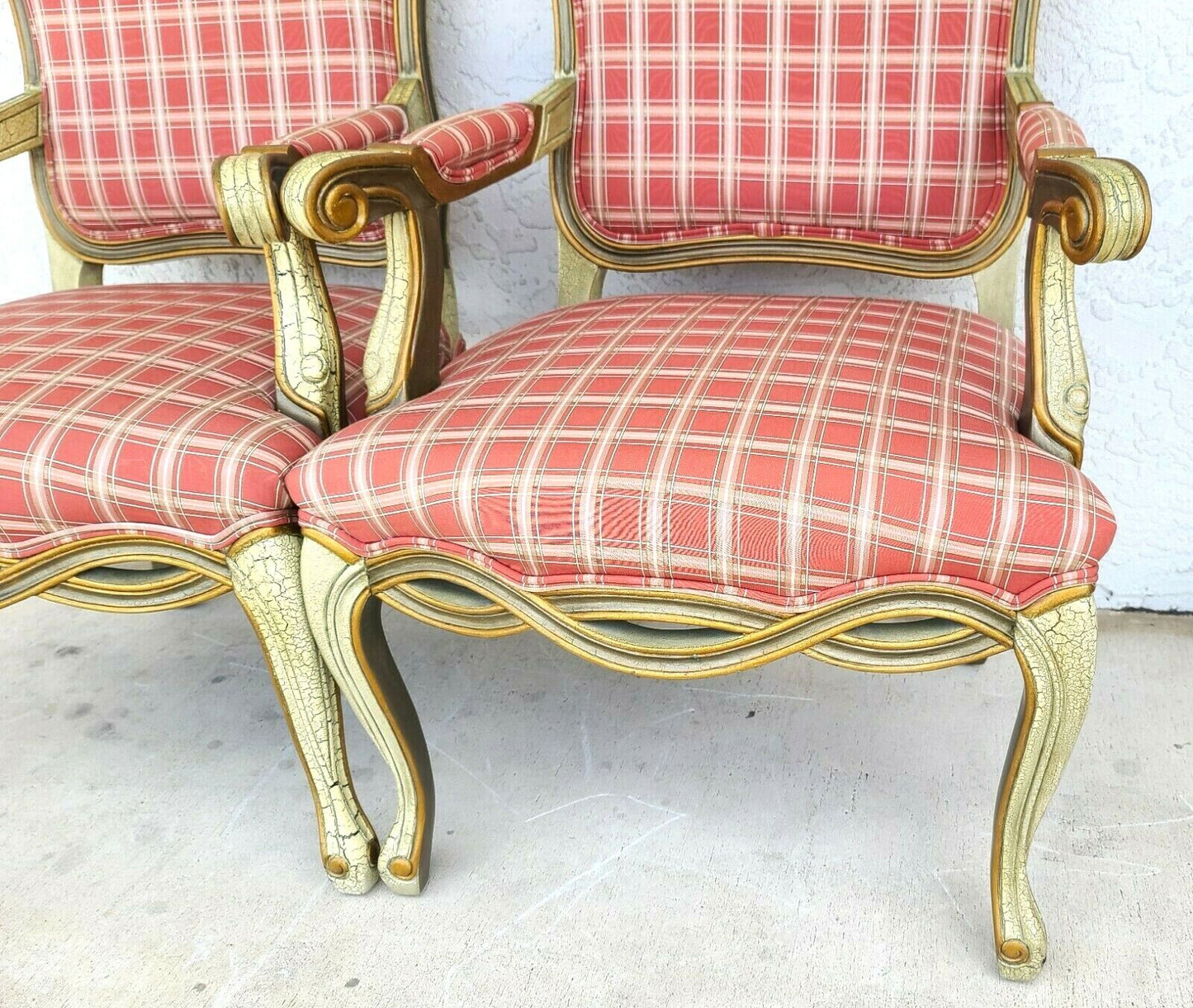 Italian Made French Louis XV Bergere Accent Dining Chairs by WESTLAKE