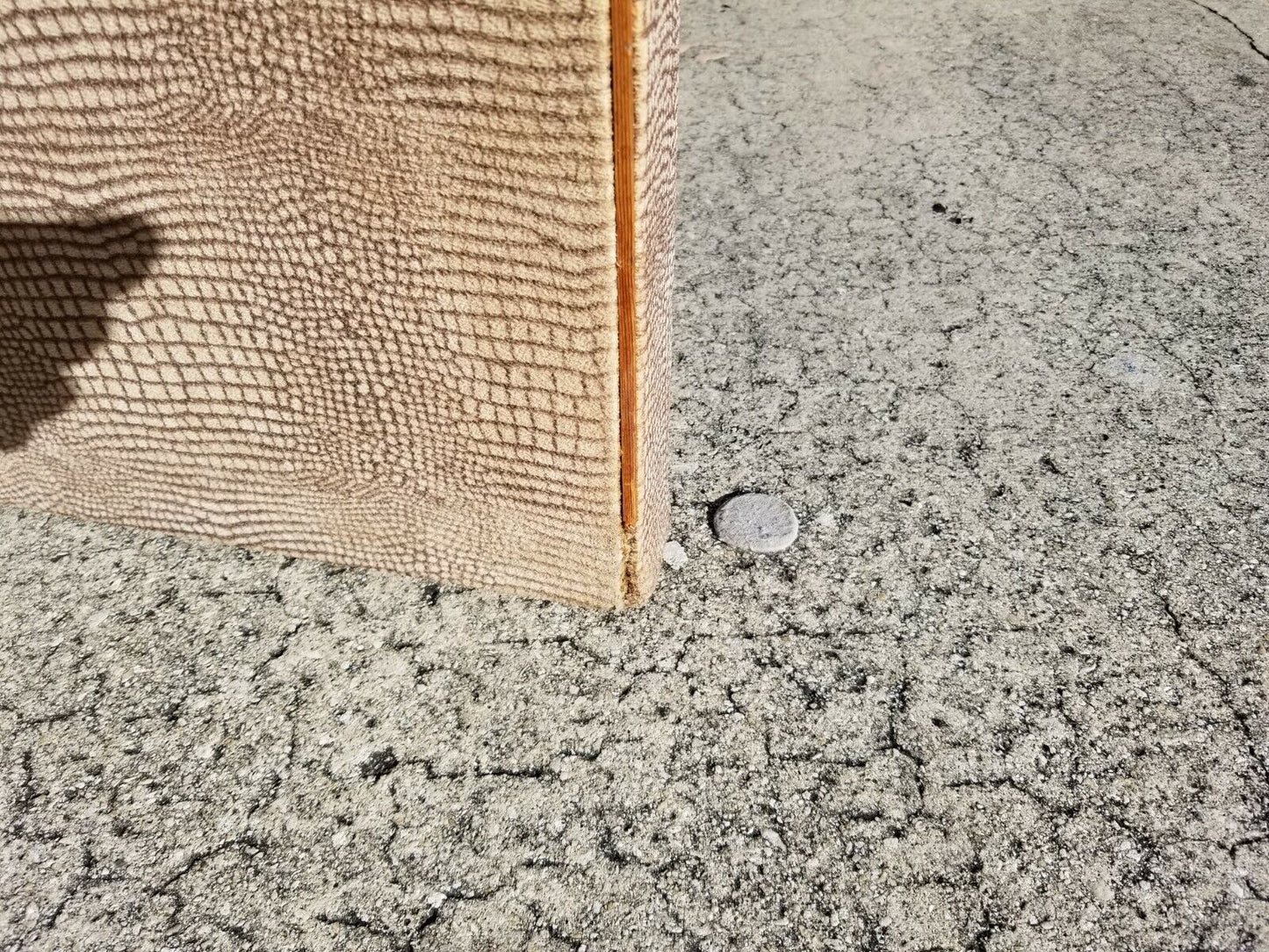 Huge 10 foot DUNBAR Custom Made Mid Century Modern Upholstered L Shaped Bench