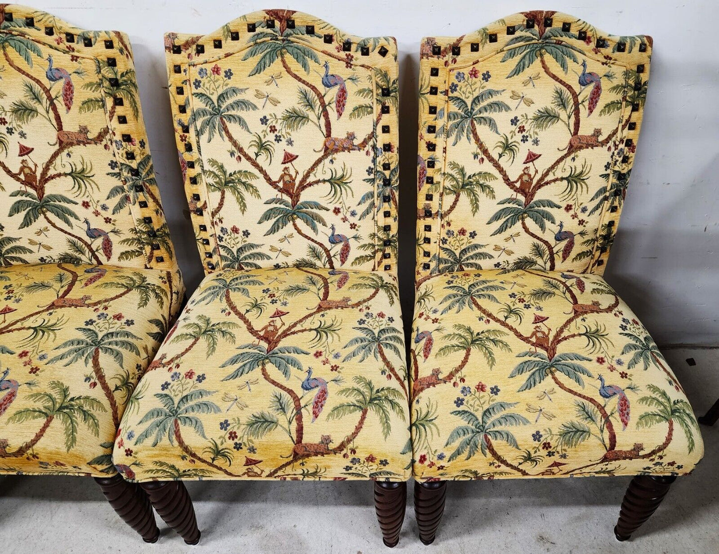 Tropical Jungle Dining Chairs Set of 8