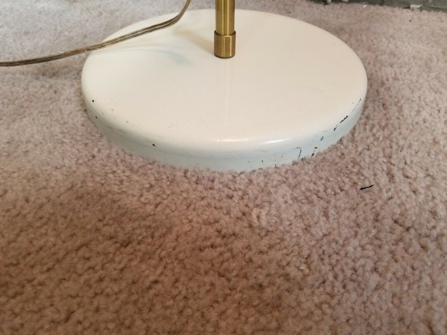 MCM Adjustable Height Brass Floor Lamp Danish Modern 63" - 43"