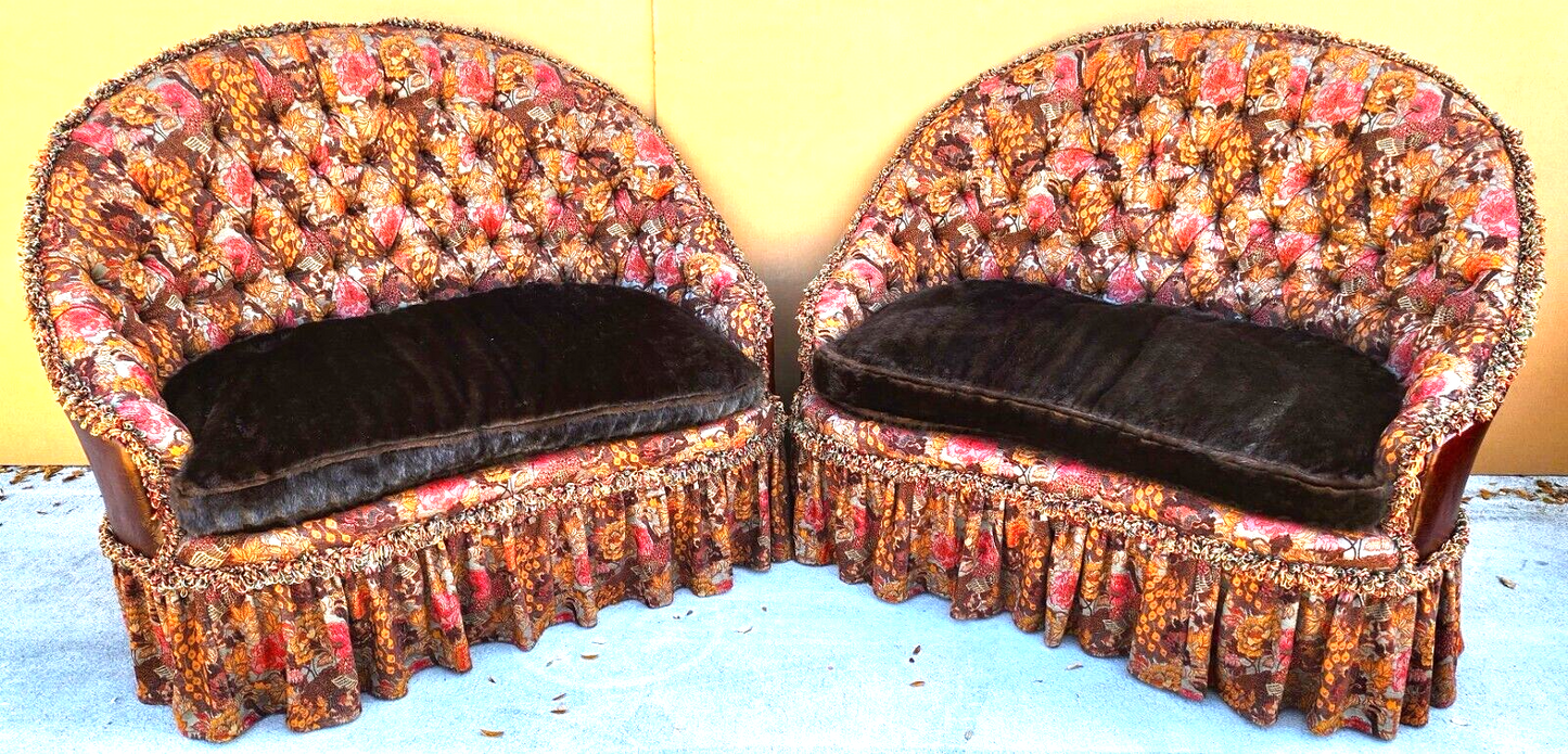 Settees & Ottoman Leather Upholstered 3 Piece Set by OLD HICKORY TANNERY