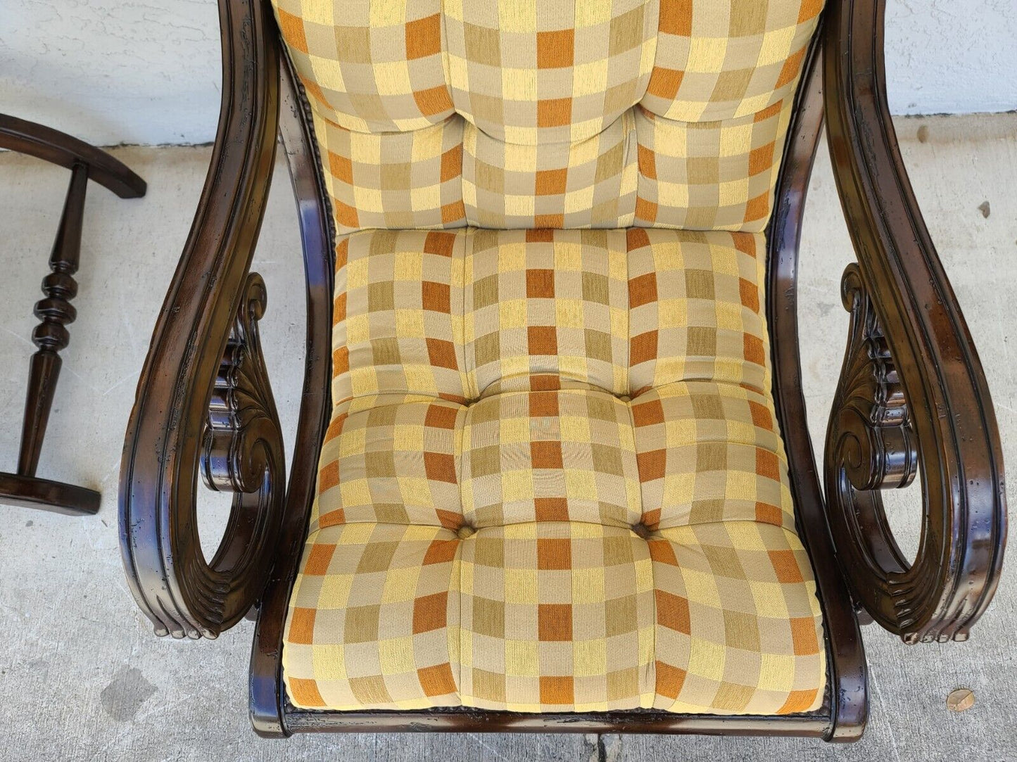 Tufted Regency Style Armchairs By MARGE CARSON