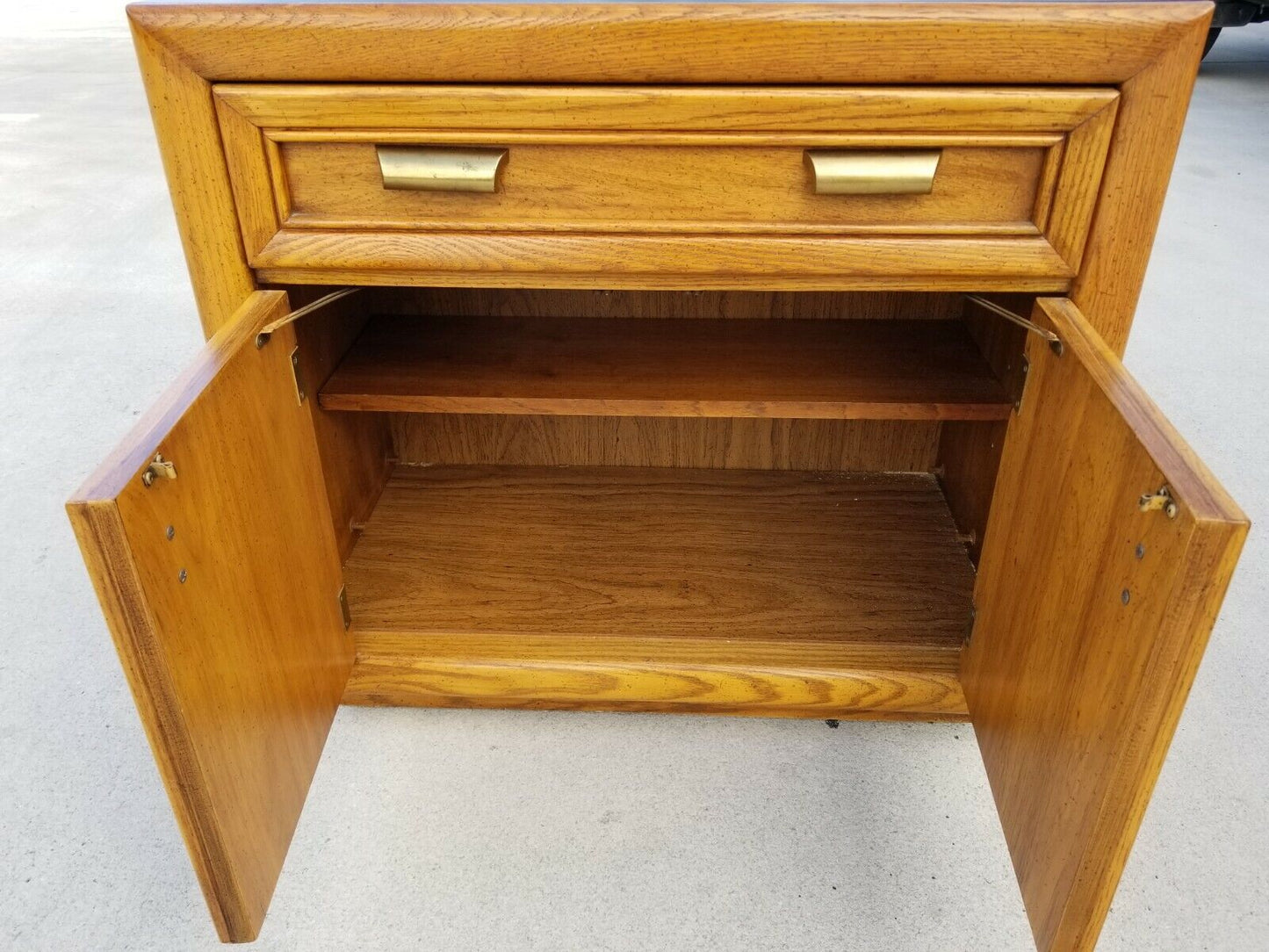 1970's MCM 3D Bamboo Rolling Dry Bar Buffet Server Cart Nightstand