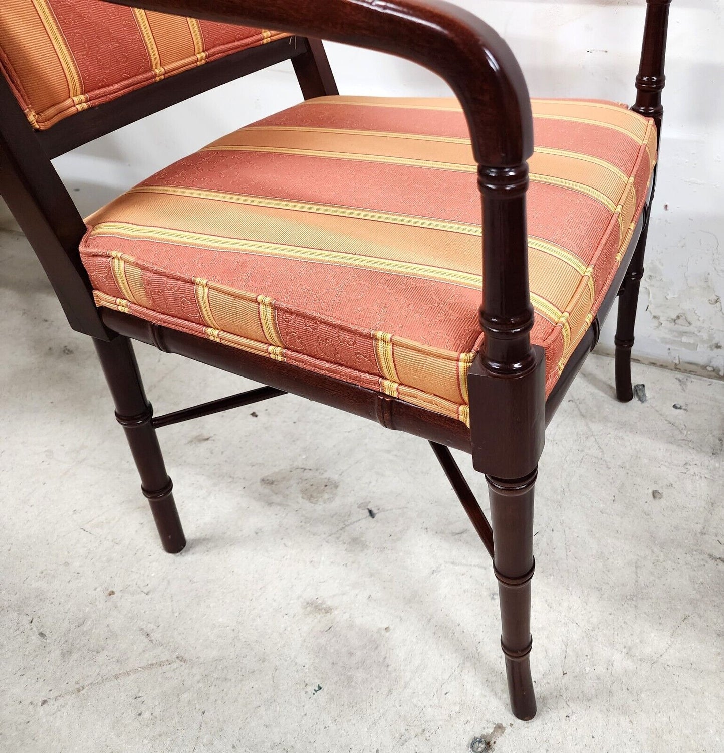 Regency Dining Chairs Faux Bamboo by CABOT WRENN (4)