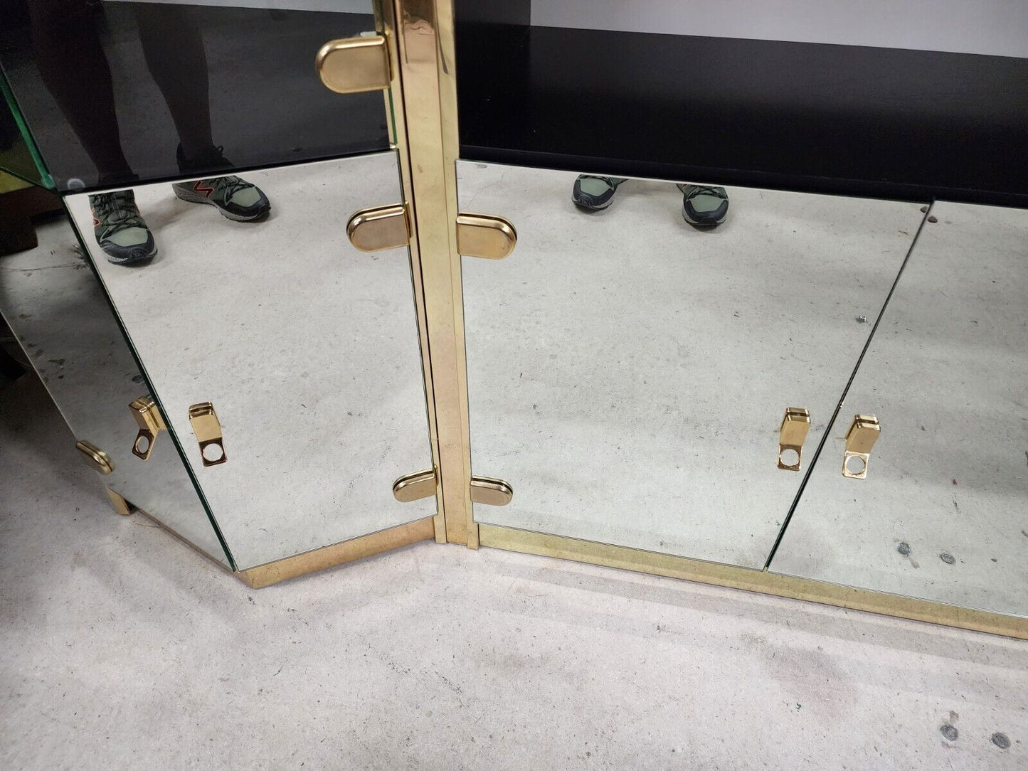 Vintage Wall Display Cabinet with Dry Bar