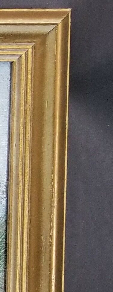 Signed W ZELLER Acrylic on Canvas Framed Seascape Painting