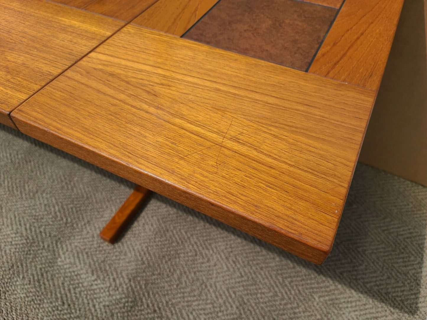 MCM Dining Table Teak & Tile by GANGSO MOBLER