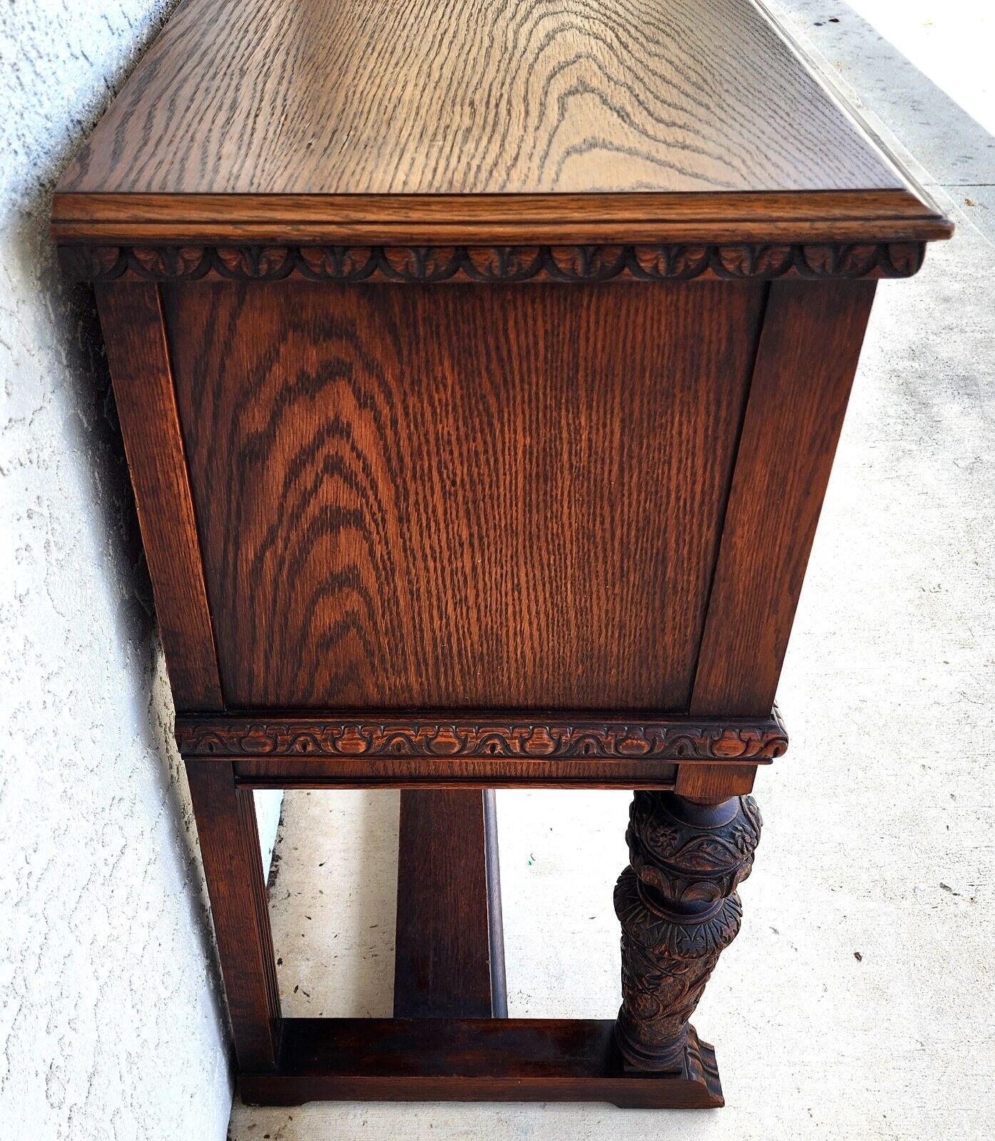 Antique Buffet Sideboard TV Table Oak Early 1900s