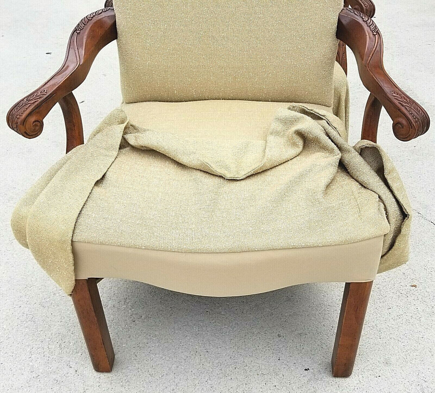 Exceptional Pair of Italian Provincial Throne Host Statement Carved Armchairs