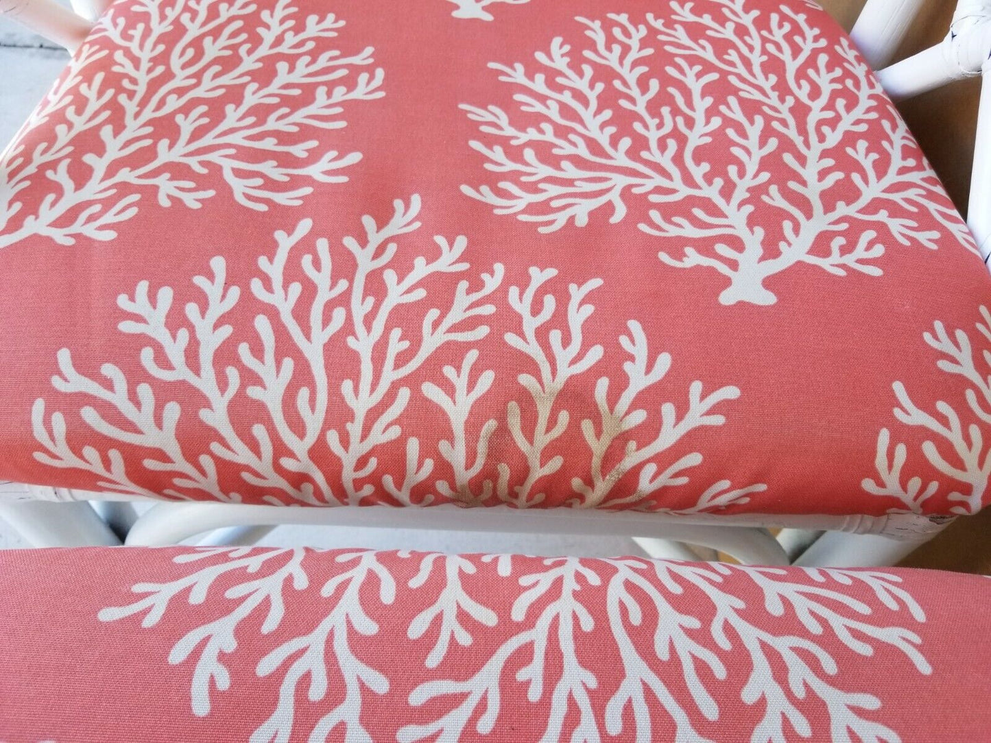 (4) McGuire Style Boho Rattan Dining Armchairs