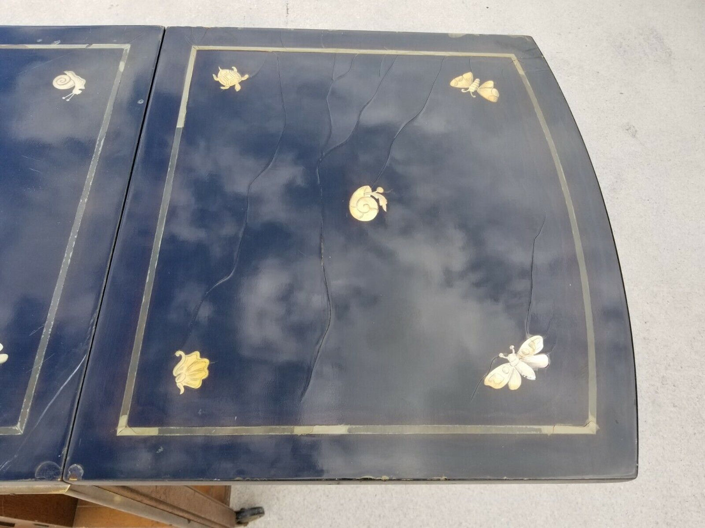 Mid Century Mastercraft Lacquered Rolling Dry Bar Sideboard Buffet Server Cart