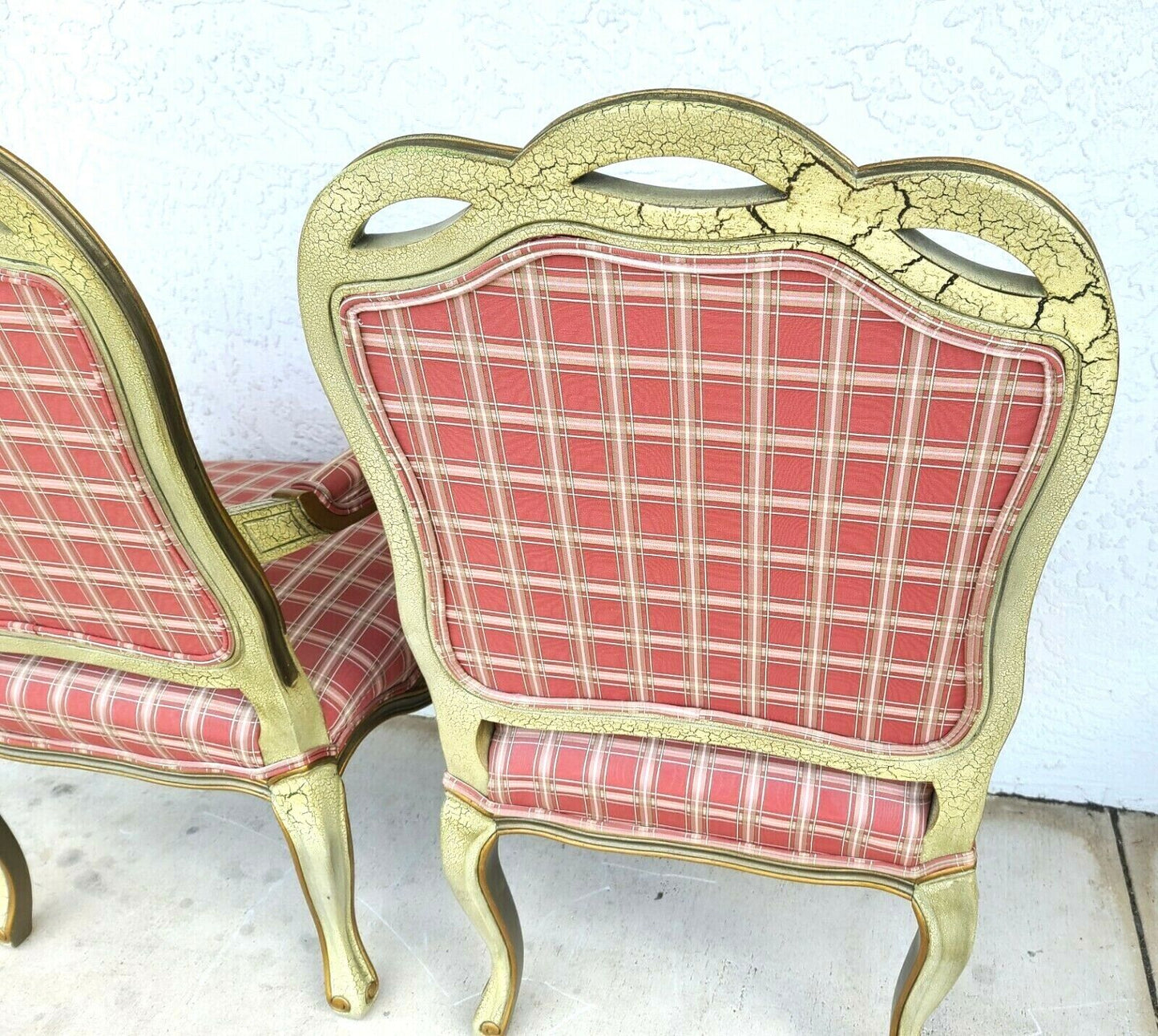 Italian Made French Louis XV Bergere Accent Dining Chairs by WESTLAKE