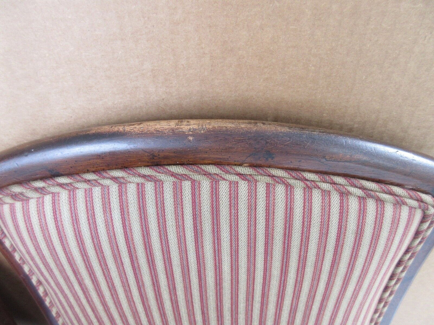 (5) Vintage HENREDON ASIAN COLLECTION Cane Upholstered Back Mahogany Dining Chairs