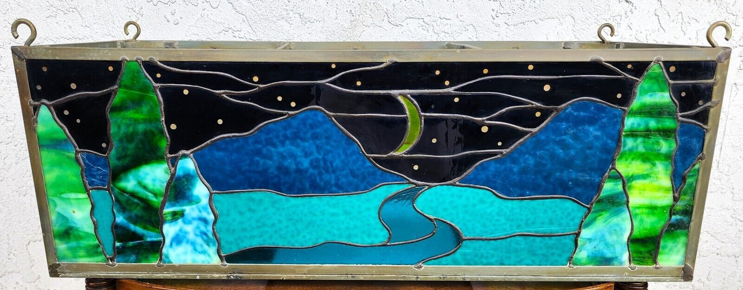 Stained Glass Hanging Ceiling Light Box