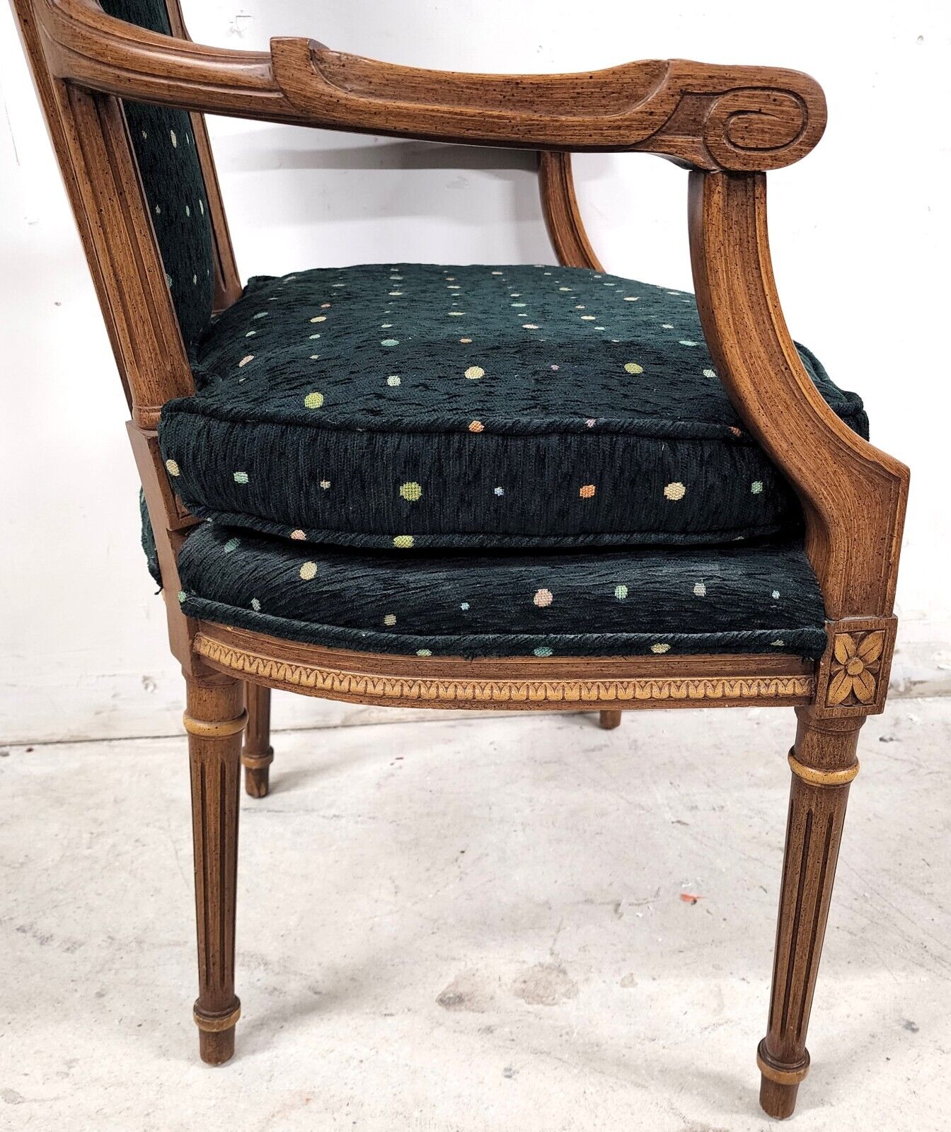 Vintage Italian Renaissance Desk Dining Accent Armchair