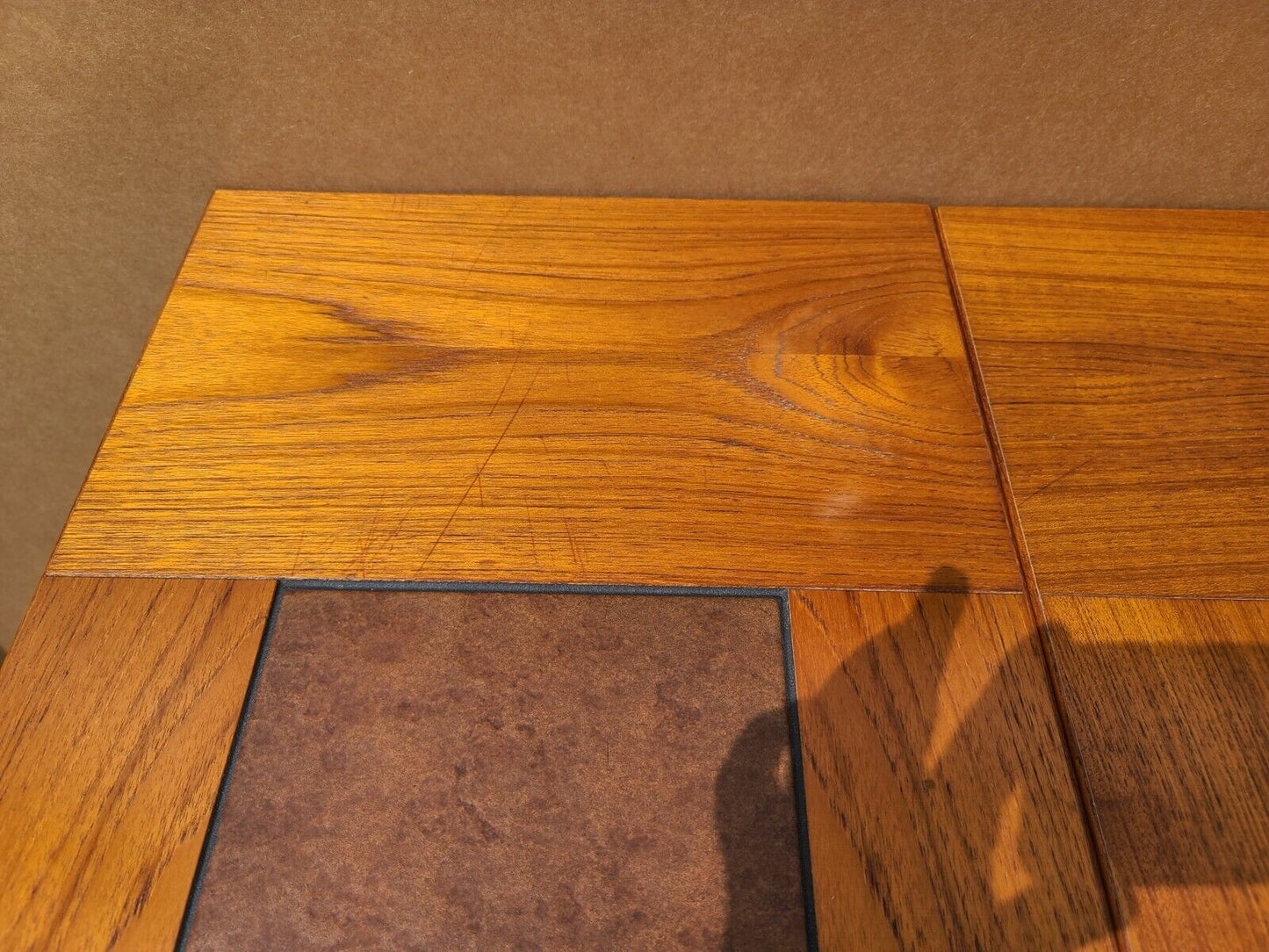 MCM Dining Table Teak & Tile by GANGSO MOBLER