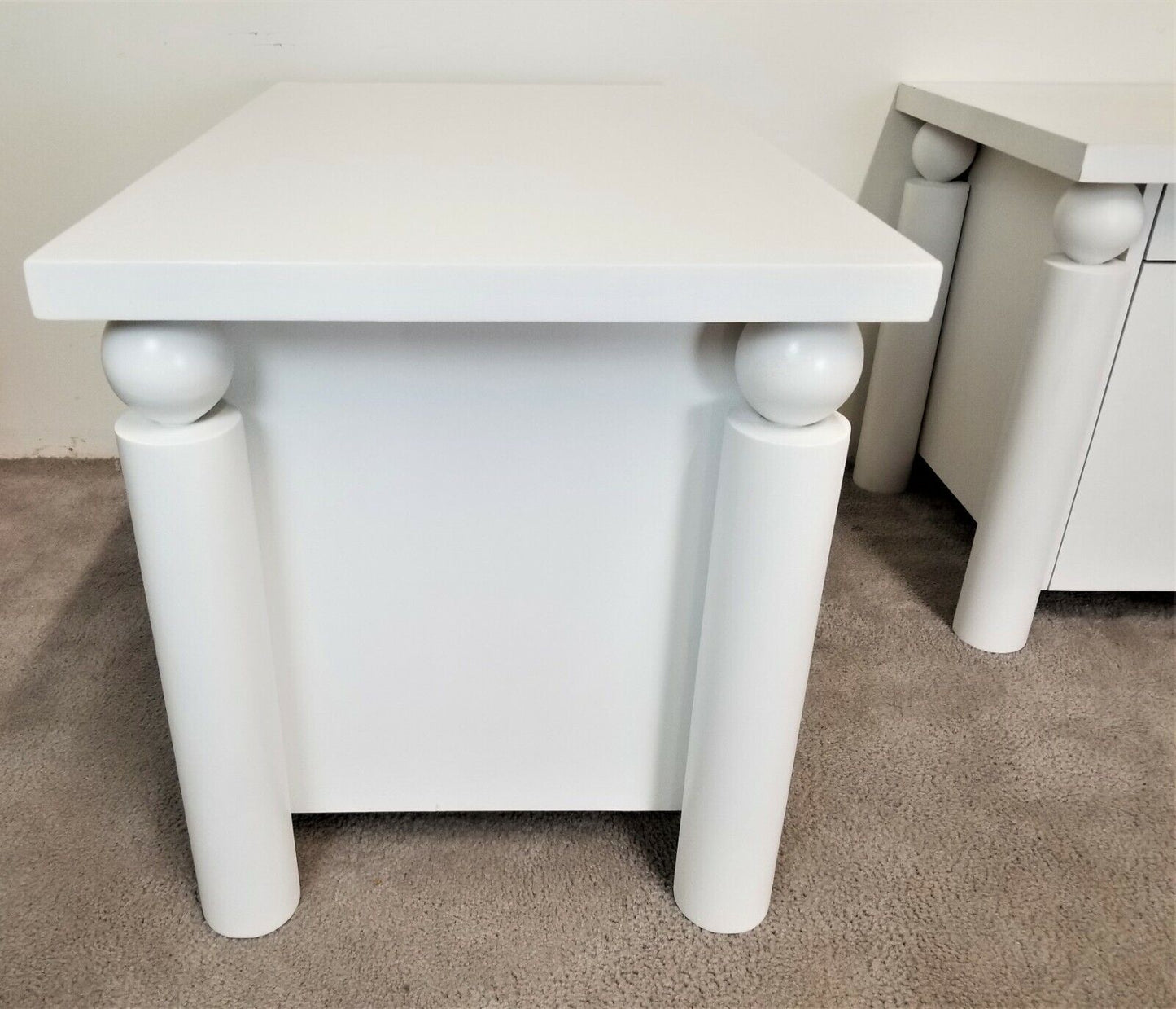 PLATT COLLECTIONS Modern Beach Coastal Nightstand Side Table