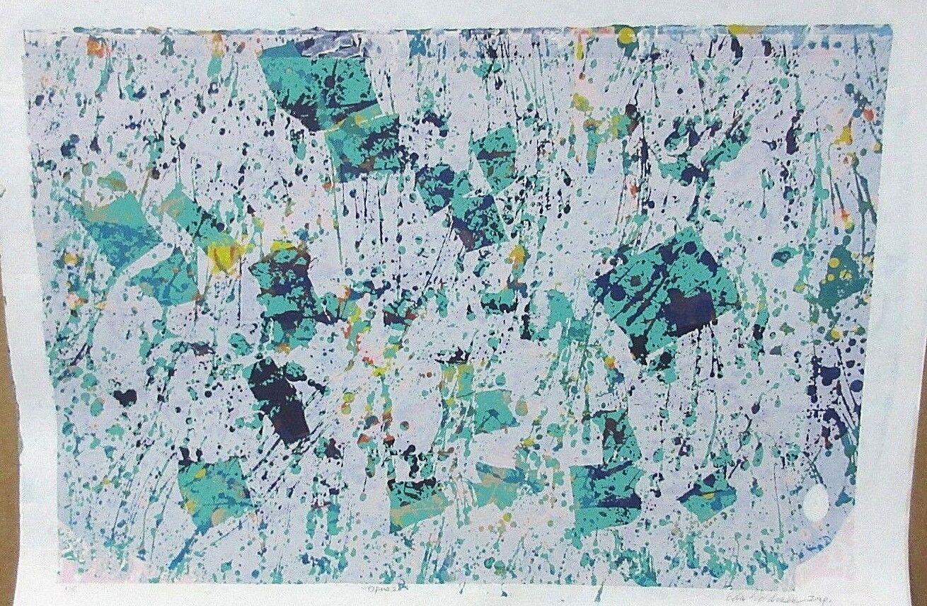 Vtg 1978 Edward Goldman (1916-2006) Signed S/P Imp Serigraph Sunset Sunrise