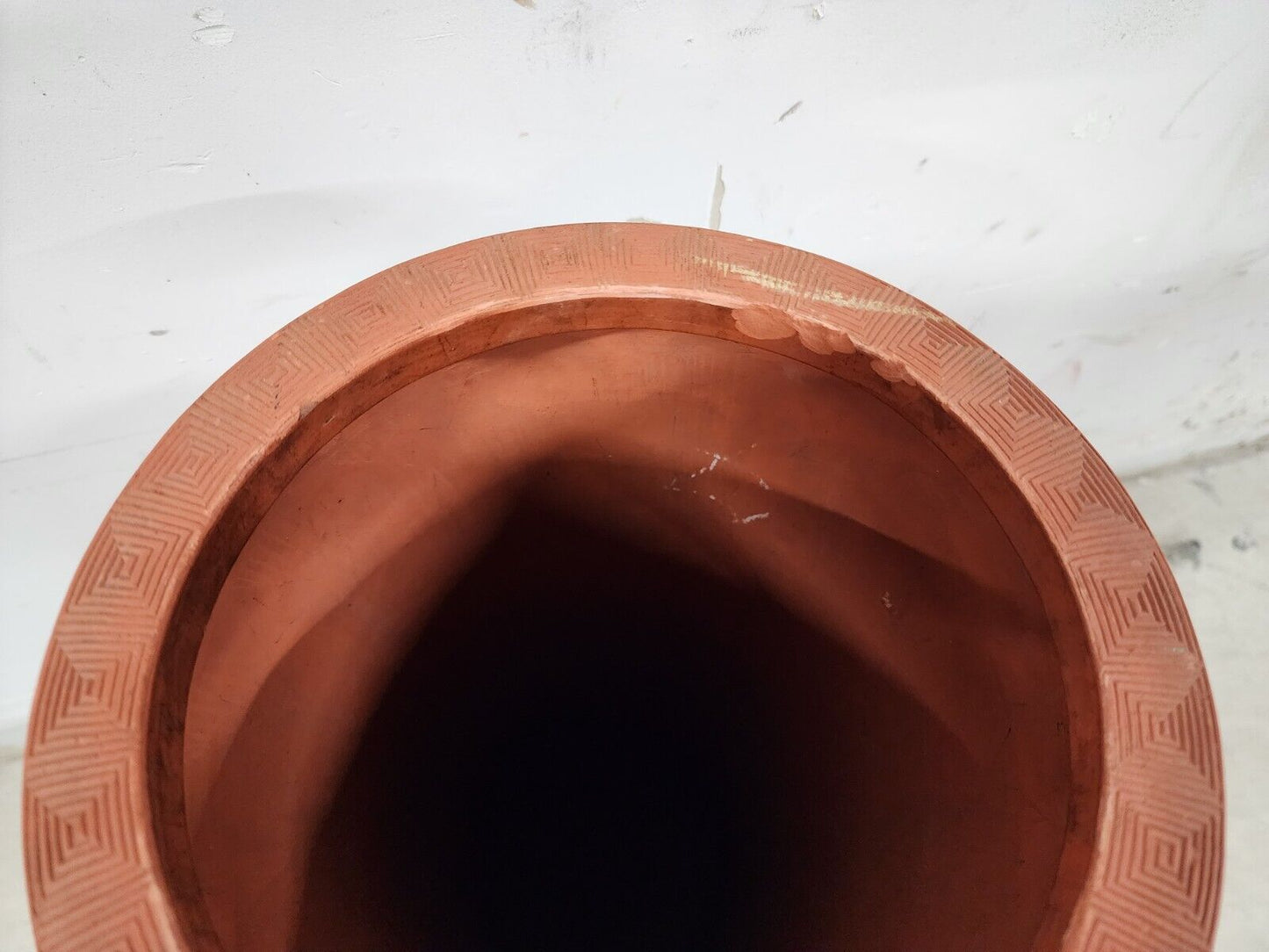 Japanese Tokoname Meiji Redware Pottery Plant Stand