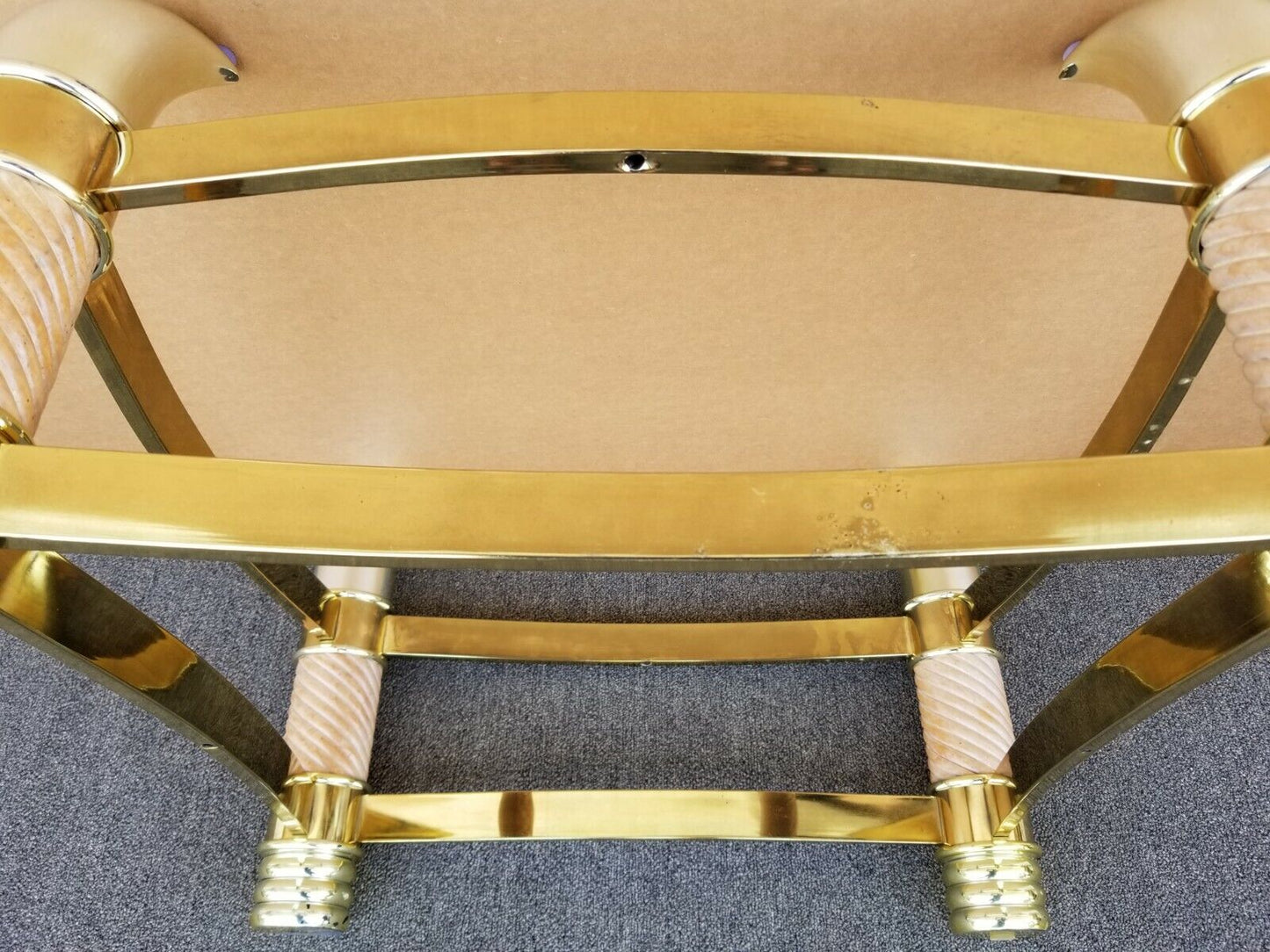 Mid-Century Faux Elephant Tusk Side End Tables Tommaso Barbi Style - a Pair