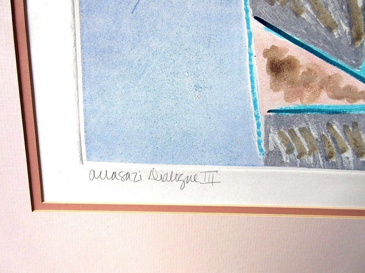 XL Jan Price Johnson Signed Offset Lithograph Titled " Anasazi Dialogue III "