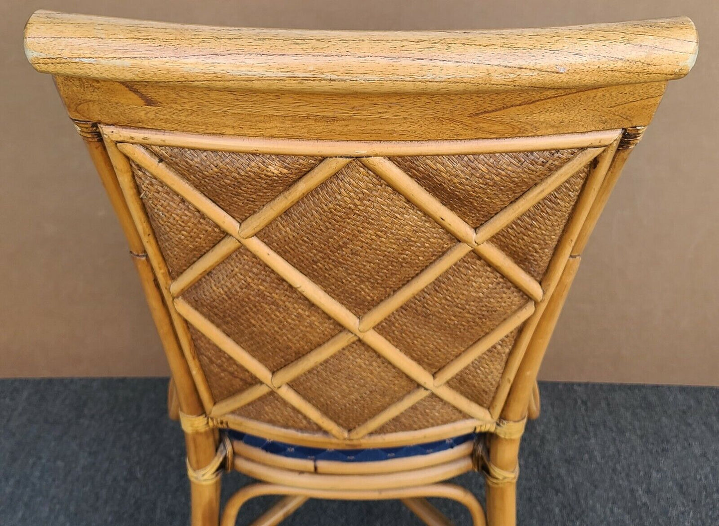 MCM BRAXTON CULLER Rattan Bentwood Bamboo Wicker Dining Desk Accent Chair