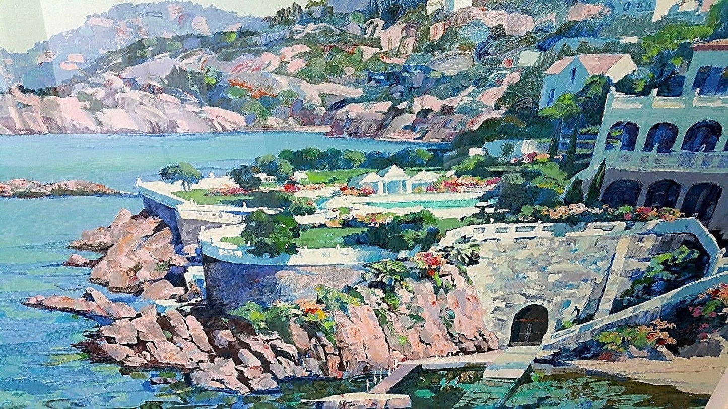 Original HOWARD BEHRENS Artist Proof Pencil Signed Giclee " Cap Roux 1990 "