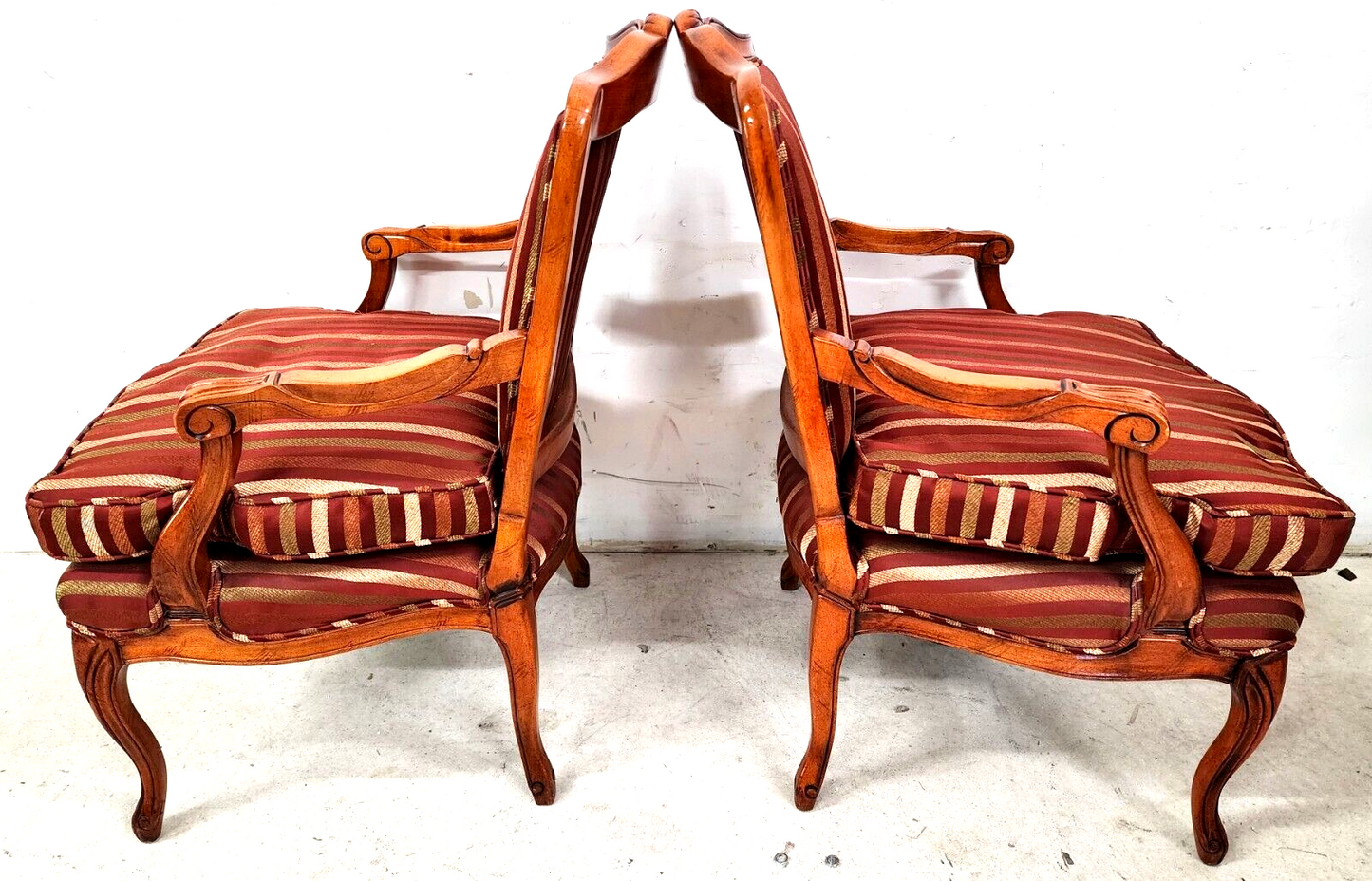 Pair of French Country Style Armchairs Accent Chairs