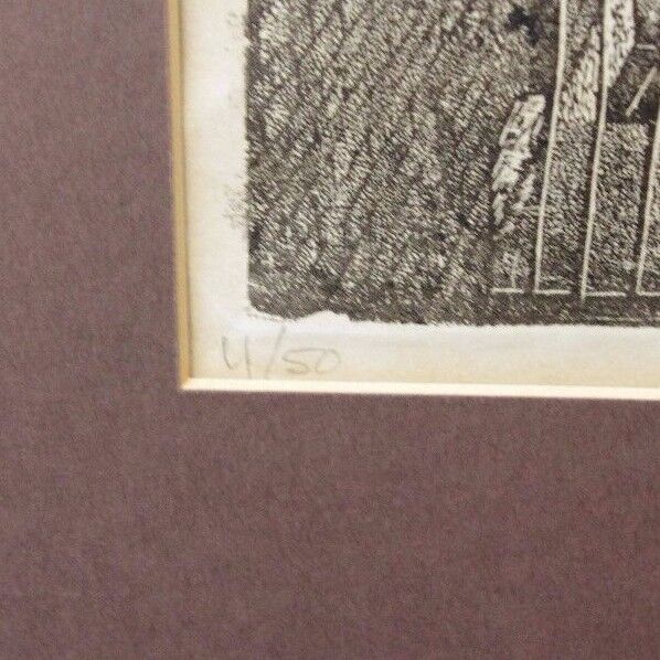 Vtg Signed David L Weiss 1976 Ltd Ed Lithograph Philadelphia Panama St Scene