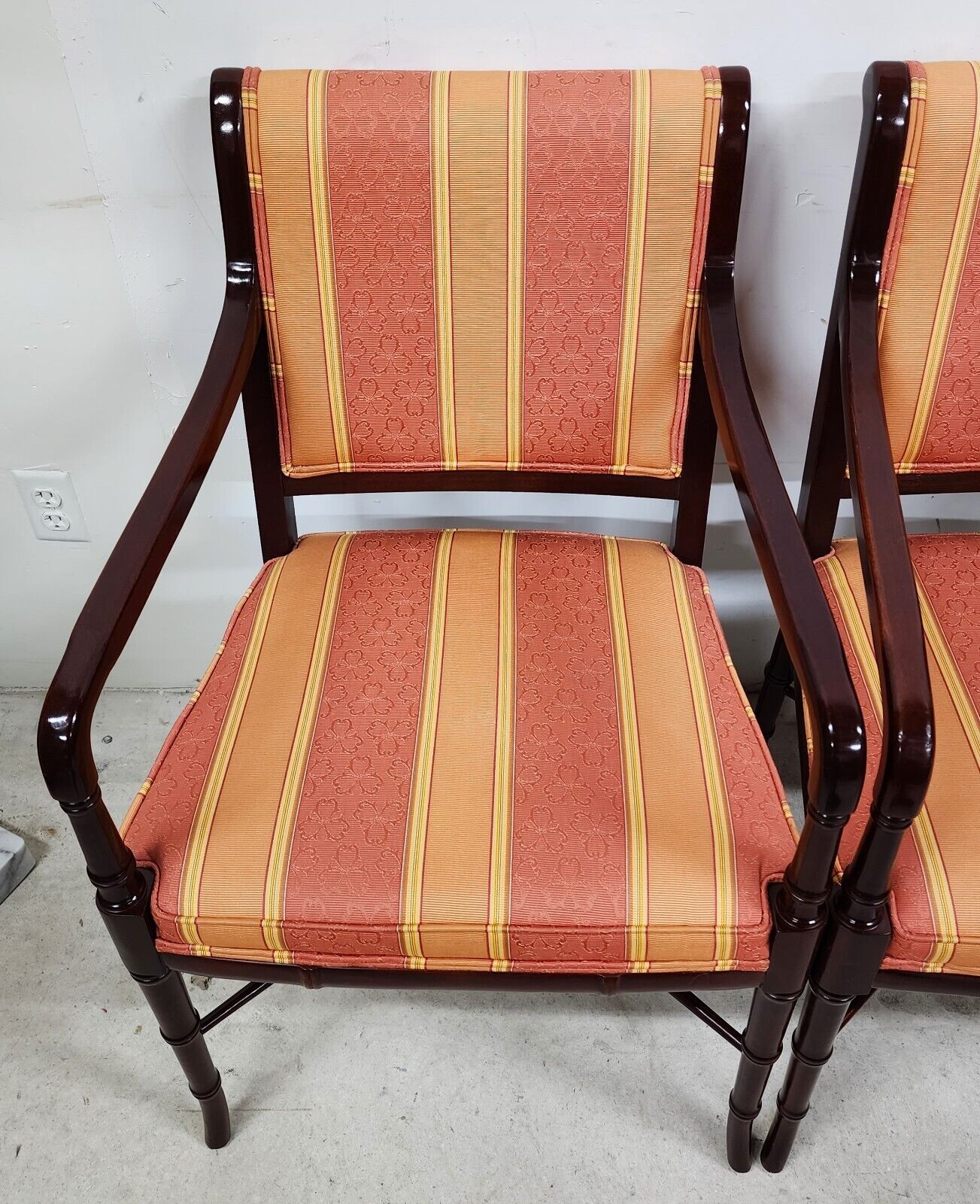 Regency Dining Chairs Faux Bamboo by CABOT WRENN (4)