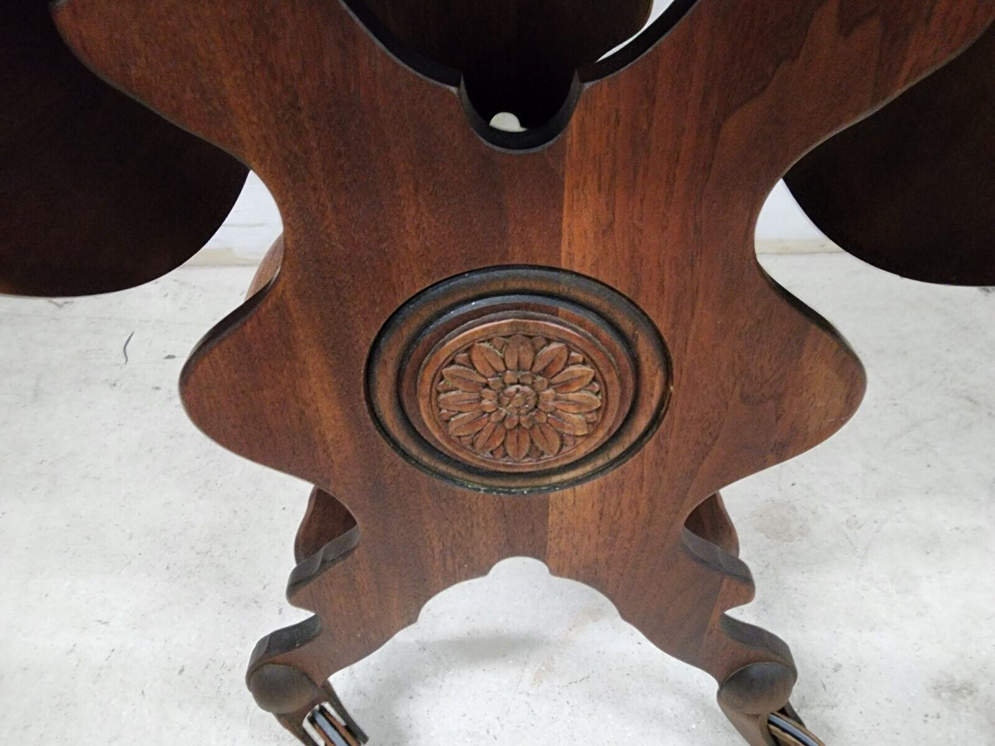 Antique Serving Cart Sideboard Drop Leaf Rolling 1800s