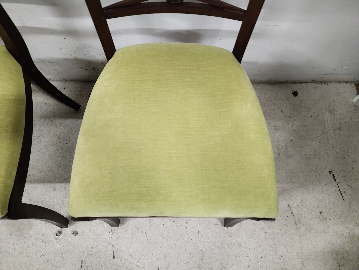 5 Mahogany Dining Chairs Cane Back by PALECEK
