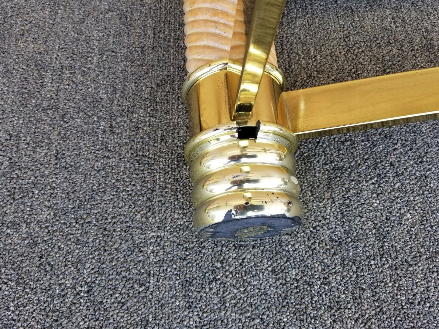 Mid-Century Faux Elephant Tusk Side End Tables Tommaso Barbi Style - a Pair