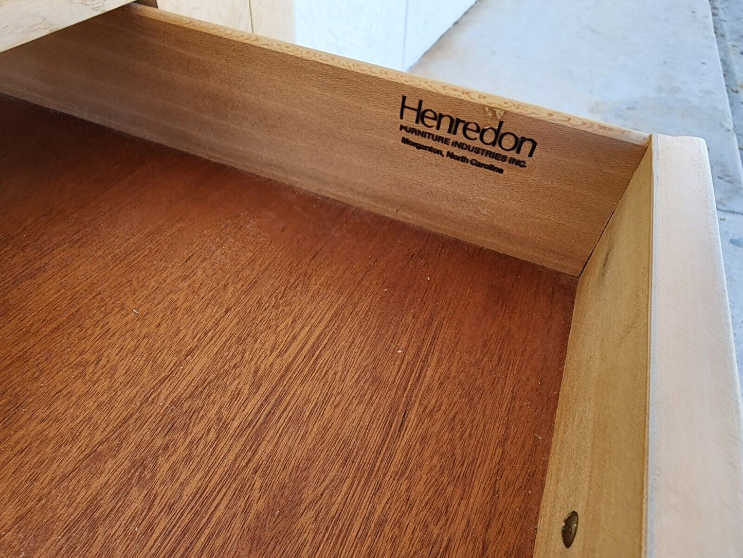 TV Console Sofa Table Burl by HENREDON